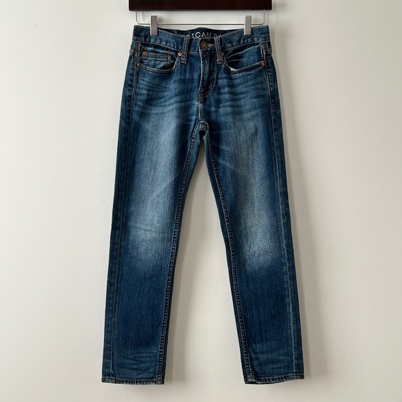 American Eagle Blue Skinny Jeans Size 26/28 - Picture 1 of 16